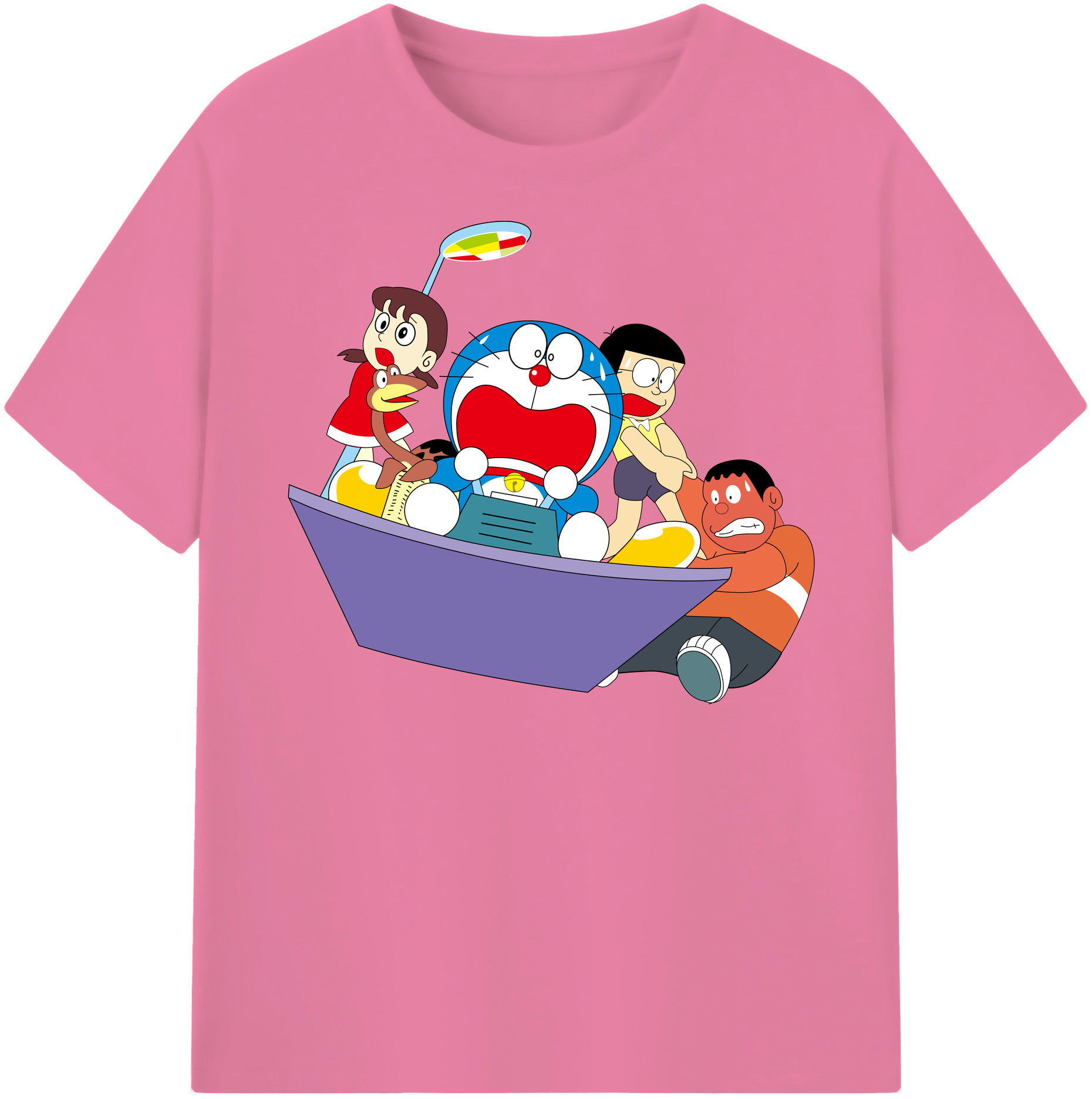 （画像用） ドラえもん Doraemon 綿100％半袖Tシャツ（フロントプリント）